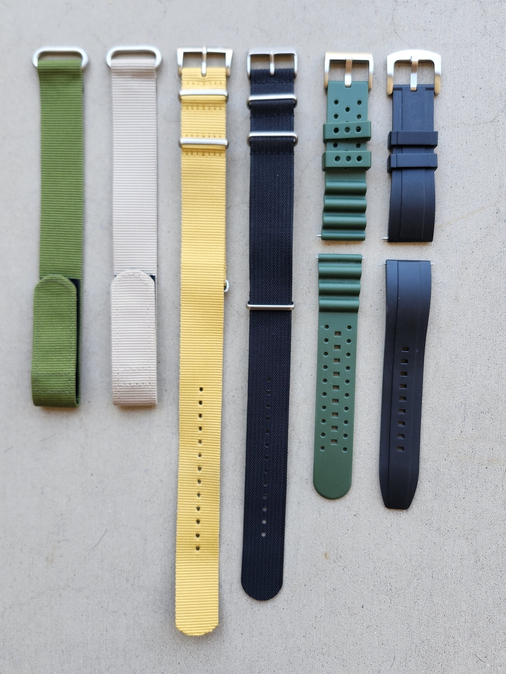 Watch Bands Lot of 6 Straps 22mm